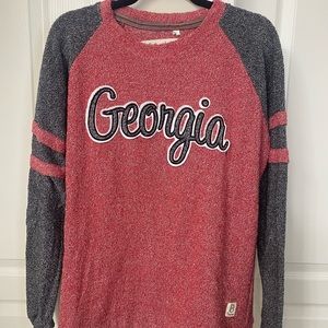 Pressbox Georgia Red and Gray Sweatshirt